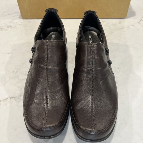 Romika NEW Shoes Citylight Brown Leather Slip On Comfort Casual Loafers EU43 12 - Picture 8 of 15